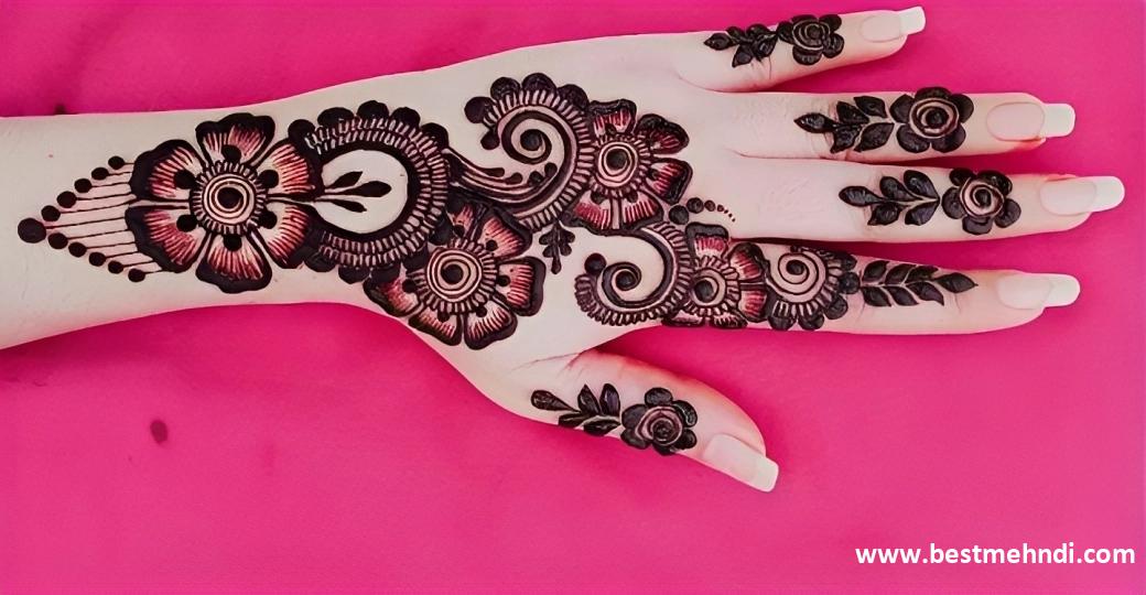 arabic mehndi design back