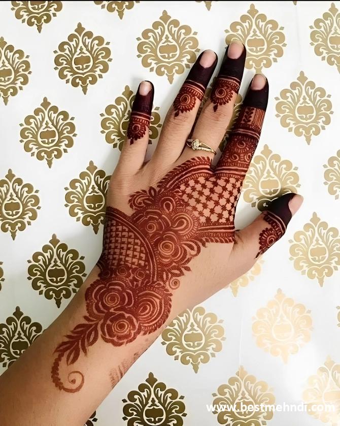 mehndi designs simple back