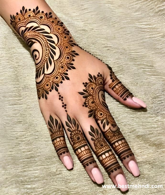 mehndi back side