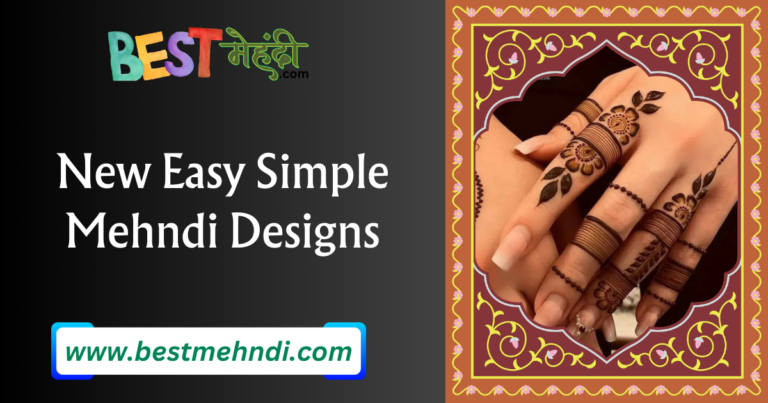 new easy mehndi design