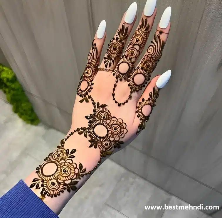 mehndi design easy and beautiful back hand