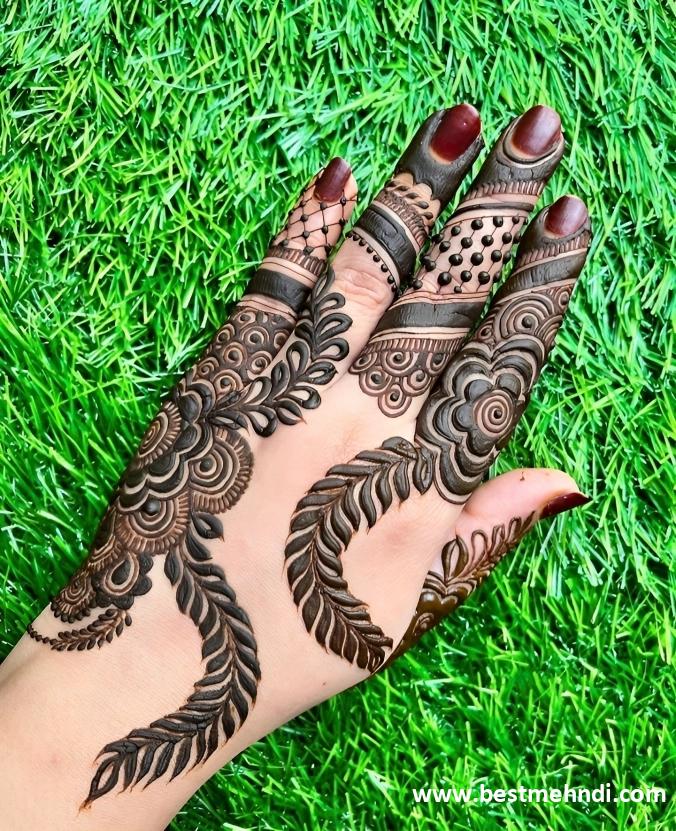 back arabic mehndi design