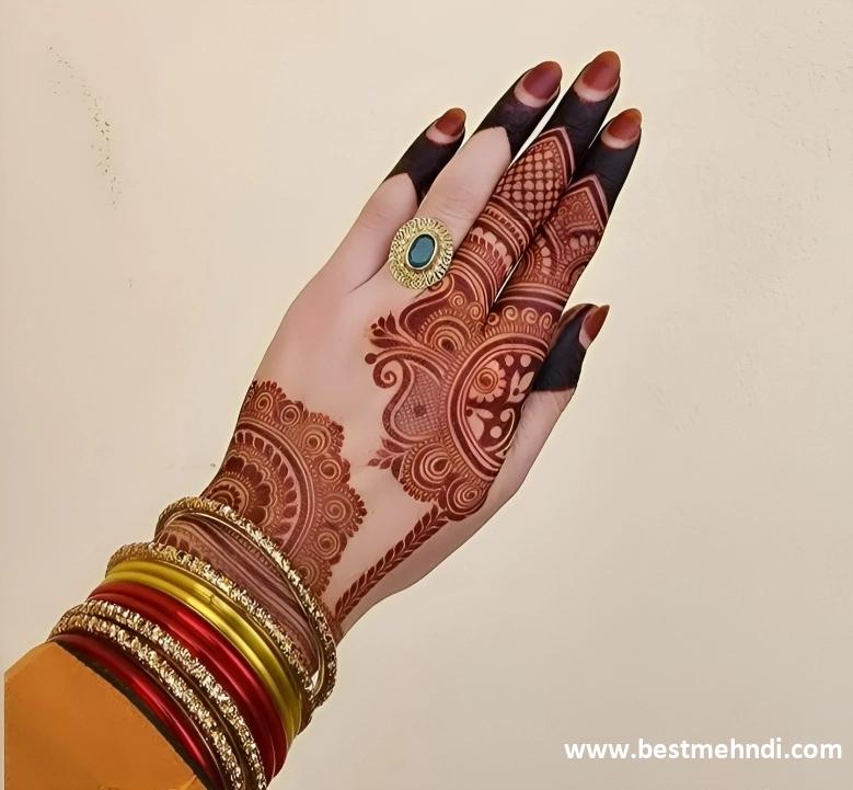 simple mehndi designs for back hands