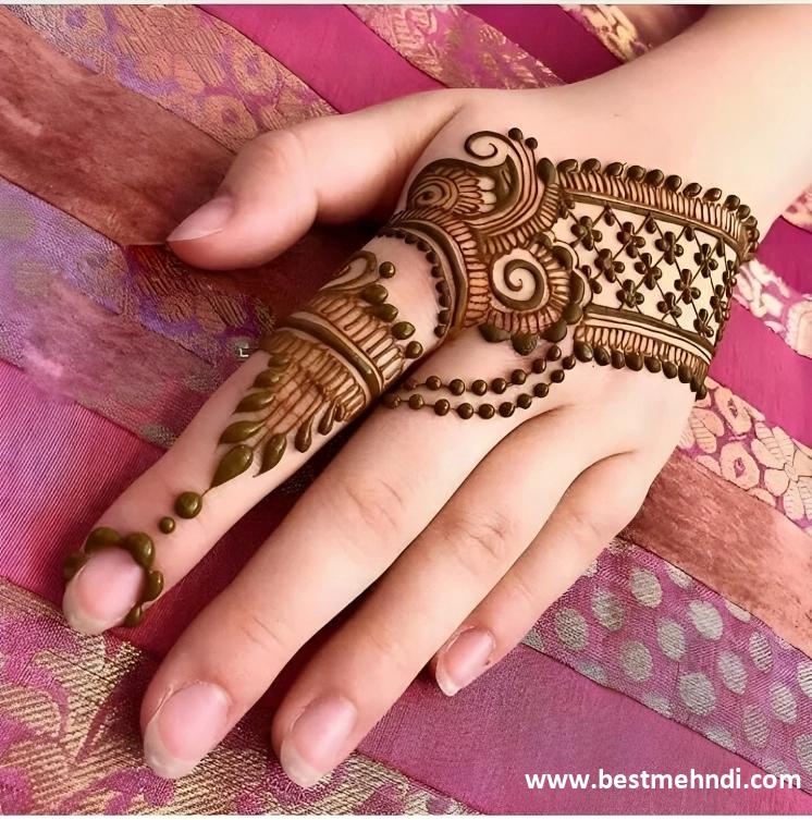 mehndi design full hand back side