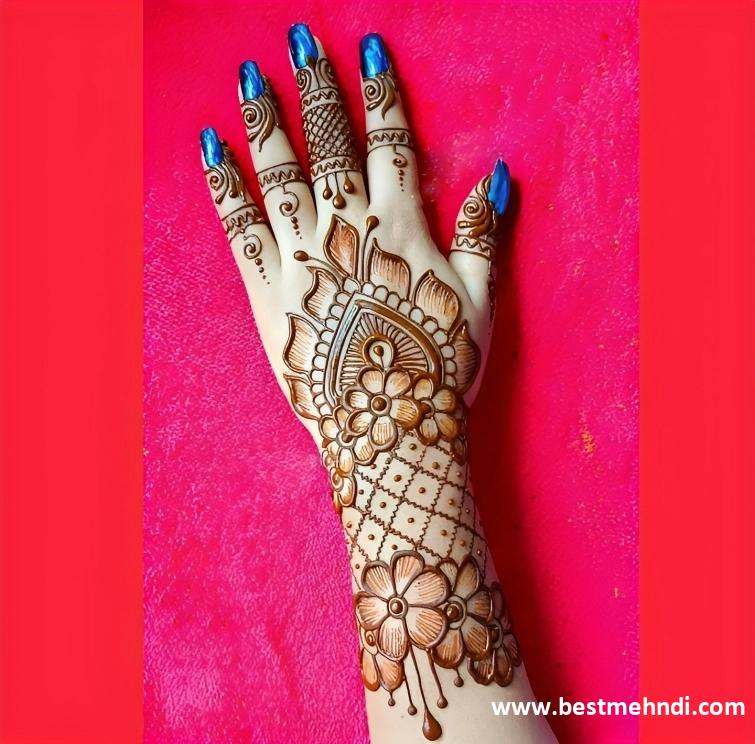 back side mehndi designs