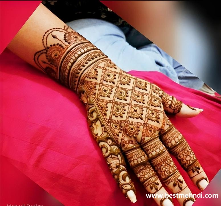 back side simple mehndi design