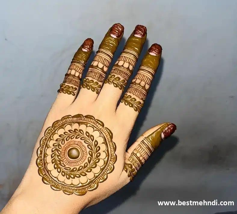 mehndi design easy back hand