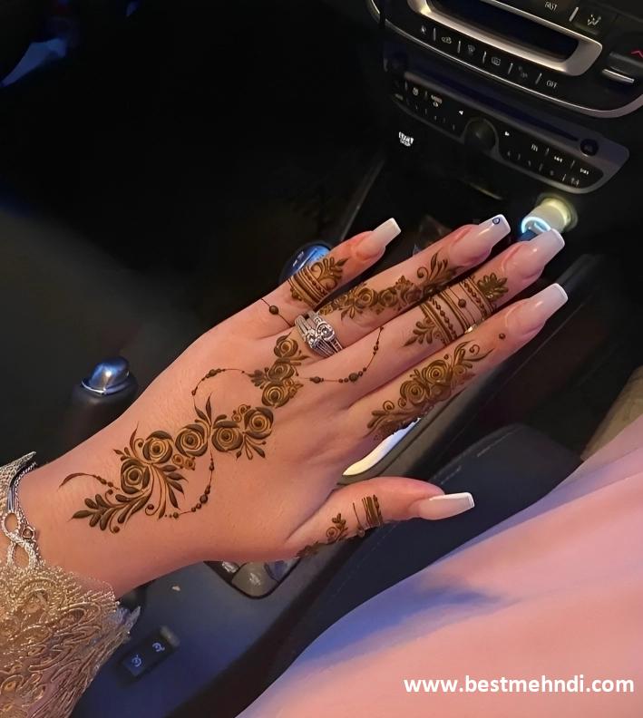 mehndi designs back hand simple